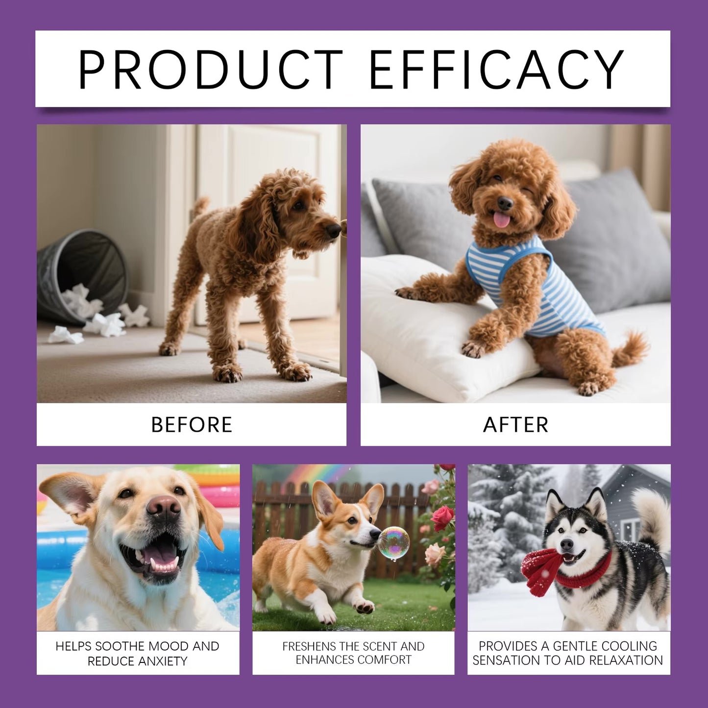Vetality Harmony Pet Calming Spray for Dogs – 1.62 fl oz | Anxiety & Stress Relief