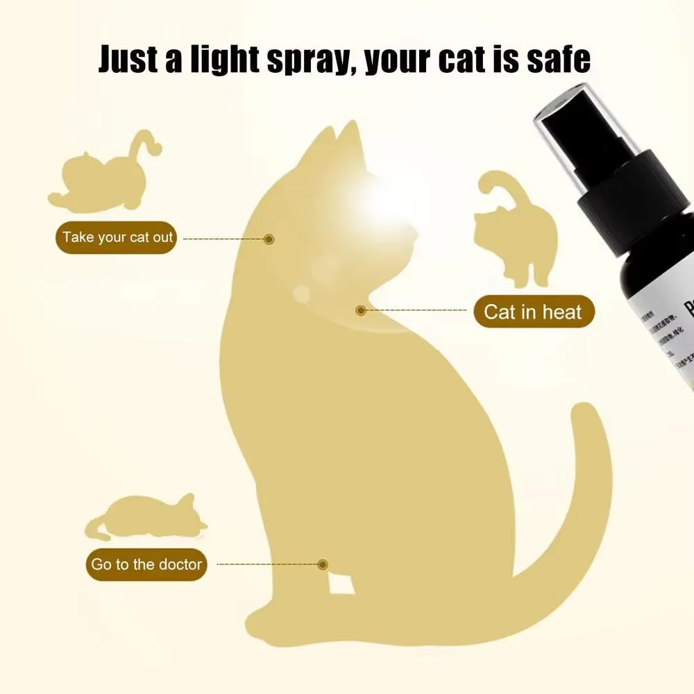 50ml Cat Calming Pheromone Spray – Reduce Anxiety & Stress